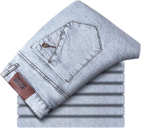 Andongnywell Men's Flex Stretch Basic Skinny Fit Denim Pants Man's Stretchy Slim Fit Jeans Trousers in Saudi Arabia