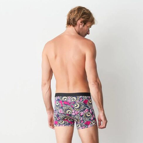 Charity SilkCut Button Fly Boxer Shorts, Soft & Breathable, Micro Modal Comfort Underpants, Blue in Saudi Arabia