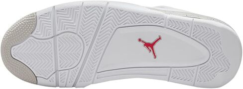 Nike Men's Air Jordan 4 Retro White Oreo, White/Tech Grey/Black/Fire Red, 9 in Saudi Arabia