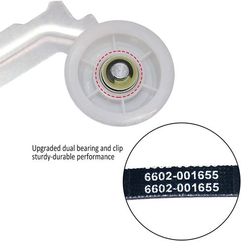 DC93-00634A Dryer Idler Assembly and 6602-001655 Dryer Belt by Primeswift Dryer Parts Replace AP5325135 AP4373659 AP6038887 PS4221885 in Saudi Arabia