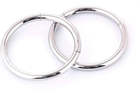 Afftiny Nose Ring Septum Hoop 20G/18G/16G/14G/12G 316L Surgical Stainless Steel Hinged Seamless Earrings, Diameter 5MM-16MM, Gold/Silver/Black/Rose Gold/Rainbow Color in Saudi Arabia