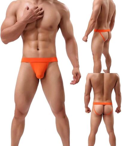 Pdbokew Men's Athlelic Supporter Performance Jockstrap Underwear Sports Briefs in Kuwait