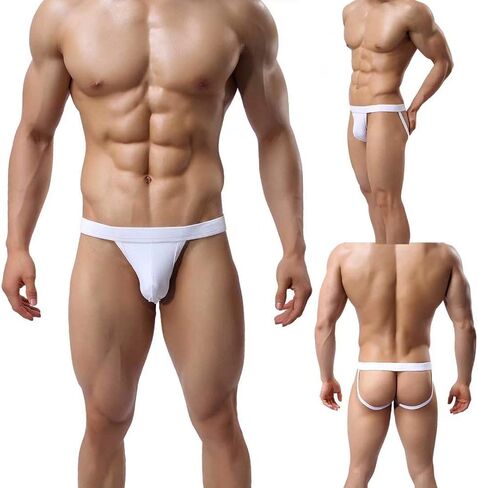 Pdbokew Men's Athlelic Supporter Performance Jockstrap Underwear Sports Briefs in Kuwait