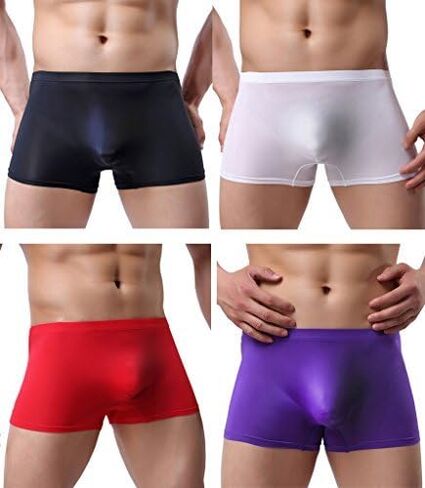 WINDAY Men Briefs Breathable Ice Silk Boxer Bikinis and Briefs N05 in Saudi Arabia