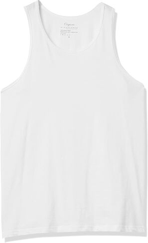 Organic Signatures Men Crewneck Undershirts Soft 100% Cotton Tank Tops Pack of 3 in Kuwait