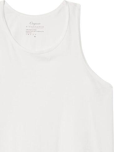Organic Signatures Men Crewneck Undershirts Soft 100% Cotton Tank Tops Pack of 3 in Kuwait
