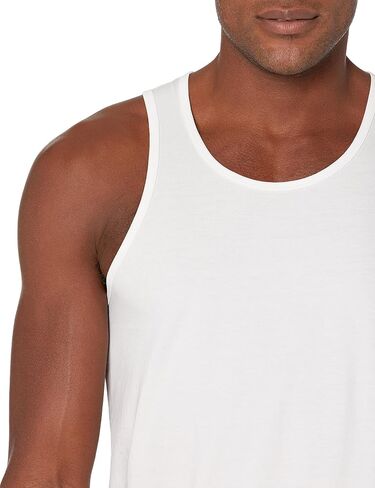 Organic Signatures Men Crewneck Undershirts Soft 100% Cotton Tank Tops Pack of 3 in Kuwait