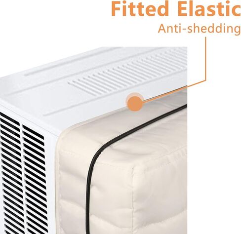 غطاء مكيف هواء نافذة داخلية من LBG Products 53.3 سم طول × 35.56 سم ارتفاع × 10.16 سم للوحدات ذات التيار المتردد، عزل مزدوج، أبيض in Kuwait