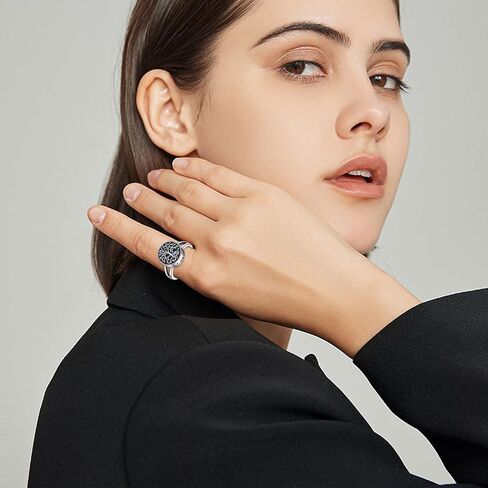 ONEFINITY Urn Ring for Ashes 925 Sterling Silver Tree of Life Cremation Urn Ring Family Tree Memorial Keepsake Cremation Jewelry for Women in Saudi Arabia