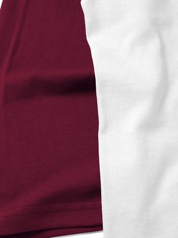 Hat and Beyond Mens Baseball Raglan 3/4 Sleeves T Shirts Casual Cotton Jersey S-3XL in Saudi Arabia
