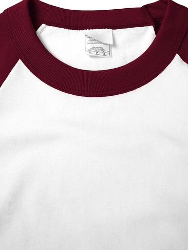 Hat and Beyond Mens Baseball Raglan 3/4 Sleeves T Shirts Casual Cotton Jersey S-3XL in Saudi Arabia
