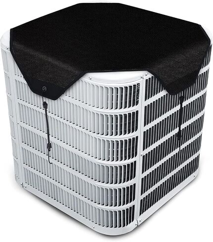 Roastove Central Air Conditioner Cover for Outside Units, Durable AC Cover for Outside Unit,Top Universal Outdoor AC Cover Defender (36"*36",Mesh Black),WITHOUT bungee cords. in Kuwait