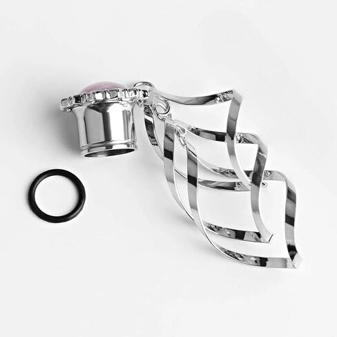 KUBOOZ Ear Plug Tunnel Gauge Stretcher Piercing Pink Spiral Pendant Stainless Steel Screw. in Kuwait