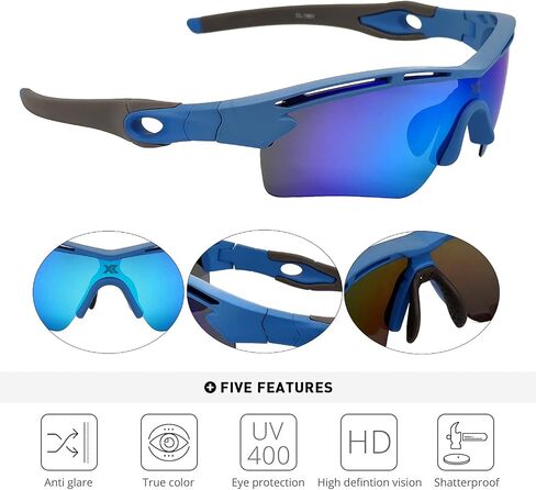 XR Polarized Sunglasses for Men Women UV Protection Sports Fishing Driving Cycling TR90 Unbreakable Ultra-Light Frame in Saudi Arabia