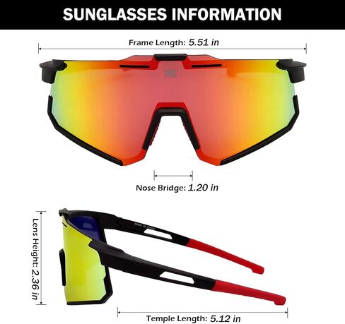 XR Polarized Sunglasses for Men Women UV Protection Sports Fishing Driving Cycling TR90 Unbreakable Ultra-Light Frame in Saudi Arabia