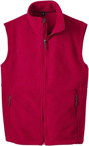 Joe's USA Men's Soft and Cozy Fleece Vest-XL-TrueRed in Saudi Arabia