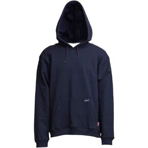 LAPCO SWHFR14NY- 5XL Flame Resistant Hooded SweatShirt, Navy, 5X-Large in Kuwait
