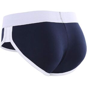Mens Padded Briefs Removable Pad of Butt Lifter and Enlarge Package Pouch