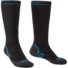 Bridgedale StormSock Midweight Knee Length Waterproof Merino Wool Sock, Black/Blue, XL in Saudi Arabia