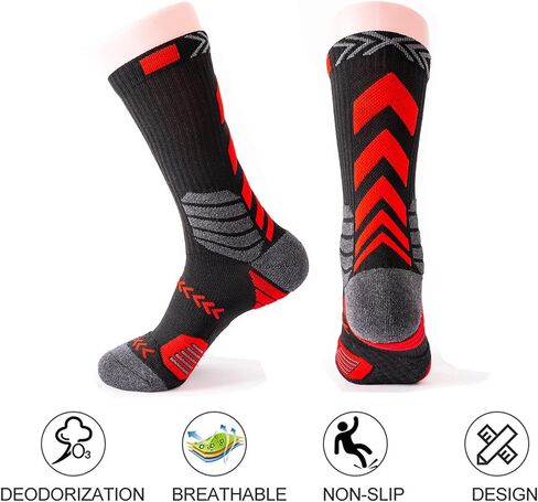 4Pack Elite Basketball Socks, Cushioned Athletic Sports Crew Socks for Men & Boys in Saudi Arabia