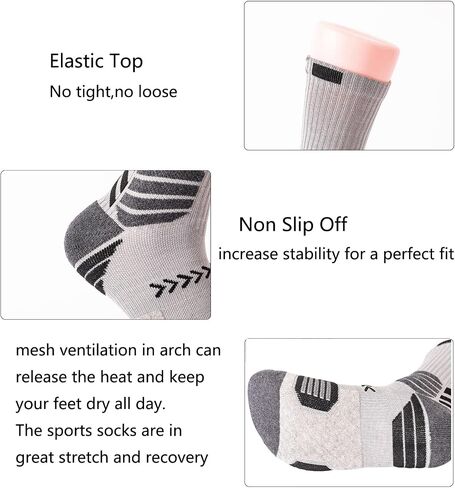 4Pack Elite Basketball Socks, Cushioned Athletic Sports Crew Socks for Men & Boys in Saudi Arabia