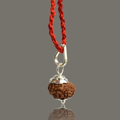 Aleafa Armlet Presents 3 Mukhi Rudraksha/Three Faced Rudraksha Pendant Original Rudraksha Locket (Color Brown) #Aport-0121 in Saudi Arabia