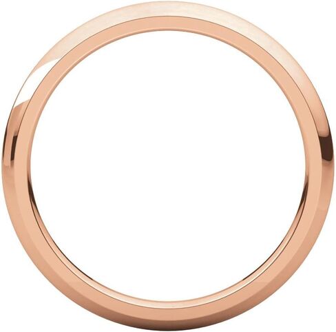 10K 14K or 18K Rose White or Yellow Gold 925 Sterling Silver or Platinum 2mm Half Round Comfort Fit Classic Wedding Band in Saudi Arabia