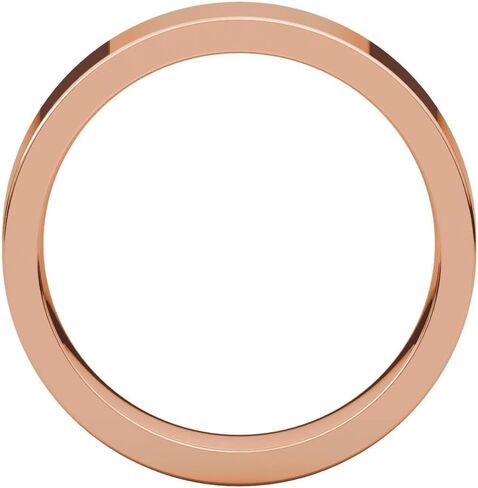 10K 14K or 18K Rose White or Yellow Gold 925 Sterling Silver Palladium or Platinum 5mm Flat Comfort Fit Classic Wedding Band in Saudi Arabia
