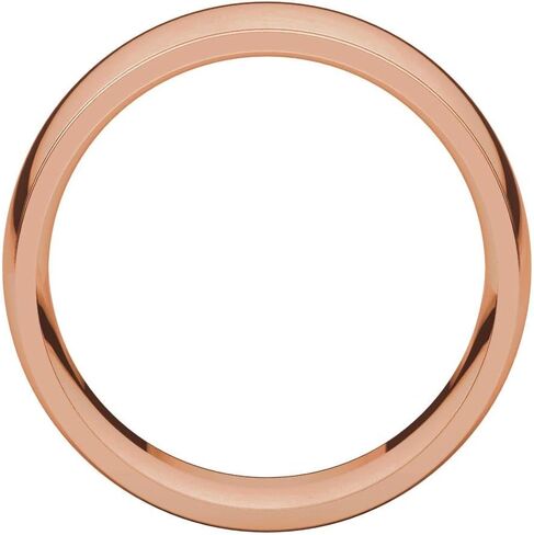10K 14K or 18K Rose White or Yellow Gold 925 Sterling Silver or Palladium Platinum 10mm Comfort Fit Classic Edge Wedding Band in Saudi Arabia