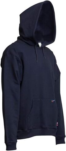LAPCO SWHFR14NY- 5XL Flame Resistant Hooded SweatShirt, Navy, 5X-Large in Saudi Arabia