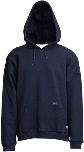 LAPCO SWHFR14NY- 5XL Flame Resistant Hooded SweatShirt, Navy, 5X-Large in Saudi Arabia