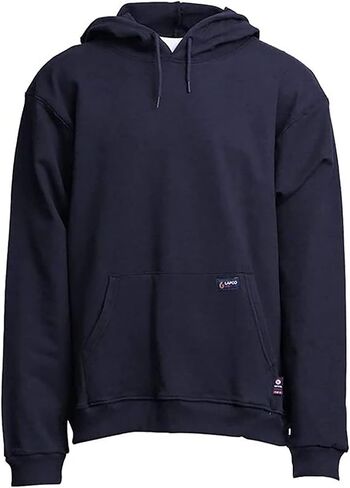 LAPCO SWHFR14NY- 5XL Flame Resistant Hooded SweatShirt, Navy, 5X-Large in Saudi Arabia