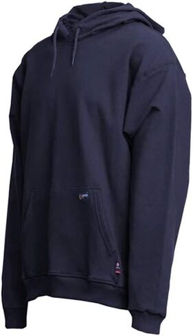 LAPCO SWHFR14NY- 5XL Flame Resistant Hooded SweatShirt, Navy, 5X-Large in Saudi Arabia
