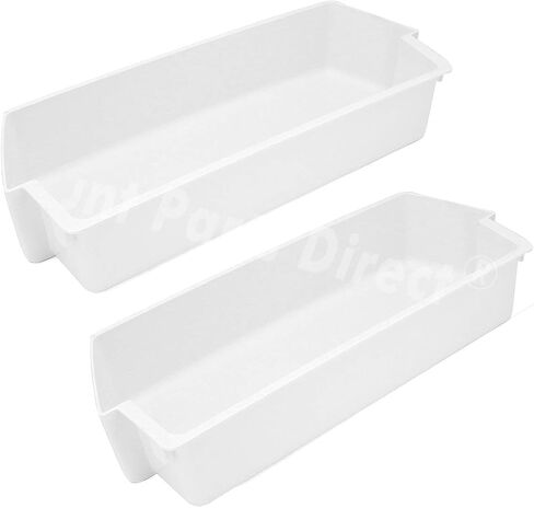 2 Pack 2187172 Door Shelf Bin for Whirlpool for Frigidaire Whirlpool Kenmore Refrigerator PS328468 in Saudi Arabia
