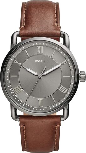 Fossil Men's Copeland Stainless Steel and Leather Casual Quartz Watch in Saudi Arabia