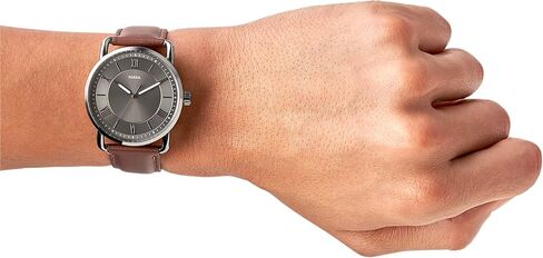 Fossil Men's Copeland Stainless Steel and Leather Casual Quartz Watch in Saudi Arabia