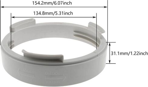 DGZZI 5.9 Inch Air Conditioner Exhaust Hose Coupler 15cm/5.9inch Air Conditioner Exhaust Vent Hose Connector for Air Conditioning, AC Unit Tube Coupling Extender in Saudi Arabia