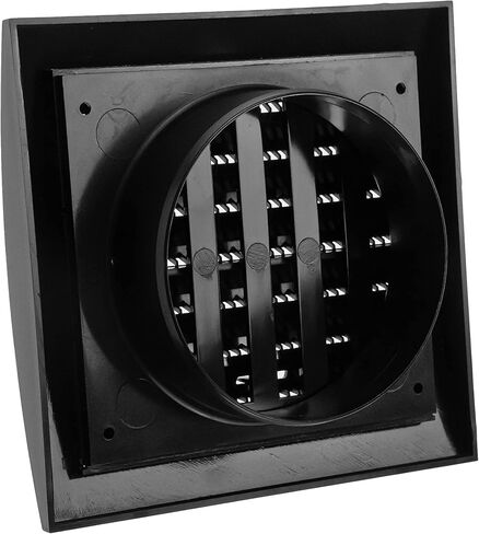 أنظمة تنفيس غطاء فتحة تهوية قابل للتعديل مقاس 10.16 سم - شبكة تنفيس عادم المجفف والحمام، غطاء فتحة تهوية خارجية بفتحة تهوية من الأنثراسايت - فتحة تهوية قابلة للفتح، تمنع الحشرات والطيور والقوارض in Kuwait