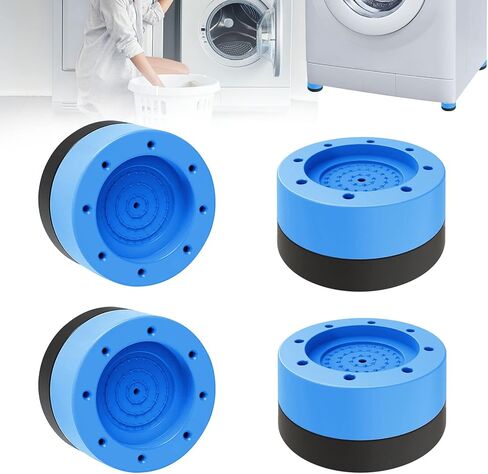 AXLOFO® Washing Machine Foot Pads for Anti-vibration and Anti-Walk, 4pcs Dryer Vibration Pads/Rubber Pads, Effectively reduce vibration and noise, prevent the machine from sliding in Saudi Arabia