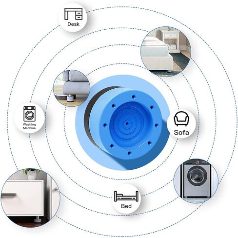 AXLOFO® Washing Machine Foot Pads for Anti-vibration and Anti-Walk, 4pcs Dryer Vibration Pads/Rubber Pads, Effectively reduce vibration and noise, prevent the machine from sliding in Saudi Arabia