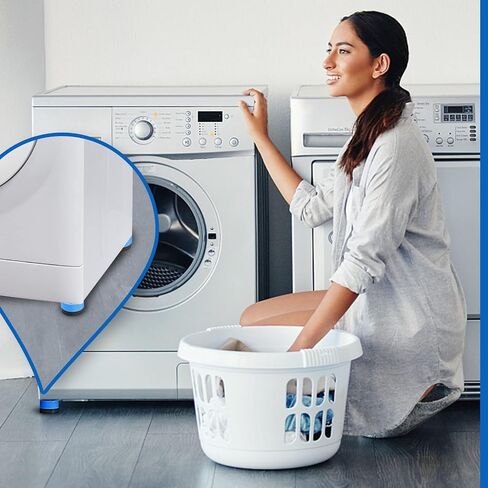 AXLOFO® Washing Machine Foot Pads for Anti-vibration and Anti-Walk, 4pcs Dryer Vibration Pads/Rubber Pads, Effectively reduce vibration and noise, prevent the machine from sliding in Saudi Arabia