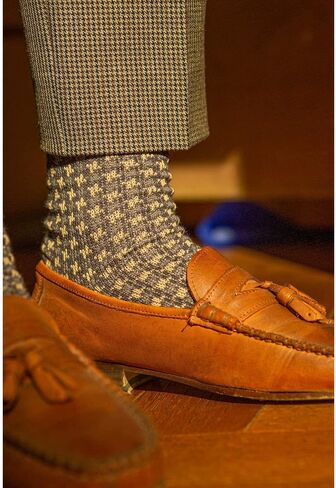 minimars Men’s Patterned Dress Crew Socks, Durable Comfortable Material (3-4 Pack, Size 6-10) in Kuwait