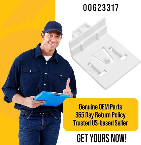 PartsBroz 00623317 Refrigerator Clip - Replaces AP5323196, 00604666, 2313799, 604666, 623317, PS8728848 in Saudi Arabia