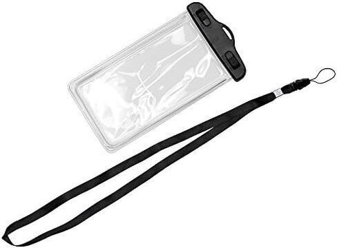Maximalpower Universal Waterproof Case Dry Bag Pouch Glow in Dark for Cell Phone iPhone X 4,5,6,7,8 and Plus, Samsung Galaxy Note 4,5,6,8 S8/S8 Plus, Google Pixel 2 HTC LG Sony Moto up to 6.0" -Black in Kuwait