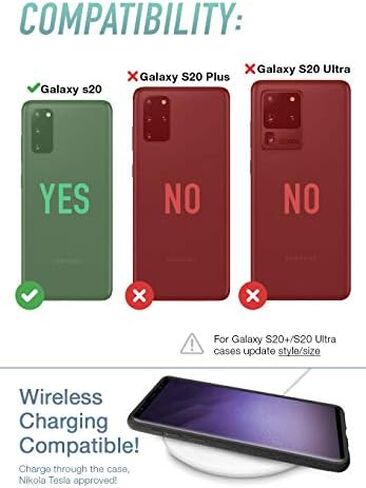 Smartish Galaxy S20 Wallet Case - Wallet Slayer Vol. 1 [Protective Grip Credit Card Holder Cover for Samsung] (Silk) - Black Tie Affair in Kuwait