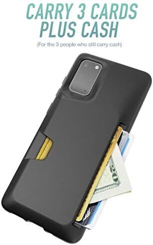 Smartish Galaxy S20 Wallet Case - Wallet Slayer Vol. 1 [Protective Grip Credit Card Holder Cover for Samsung] (Silk) - Black Tie Affair in Kuwait