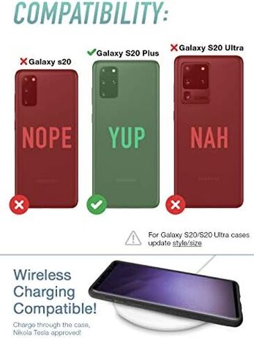 Smartish Galaxy S20 Wallet Case - Wallet Slayer Vol. 1 [Protective Grip Credit Card Holder Cover for Samsung] (Silk) - Black Tie Affair in Kuwait