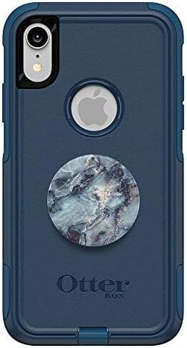 الحزمة: حافظة OtterBox Commuter Series لجهاز iPhone XR - (طريقة BESBOKE) + PopSockets PopGrip in Saudi Arabia