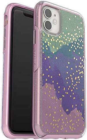 OtterBox iPhone 11 Symmetry Series Case - WE'LL CALL BLUE (CLEAR/BLUE SAPPH MET/WE'LL CALL BLUE IML), ultra-sleek, wireless charging compatible, raised edges protect camera & screen in Kuwait