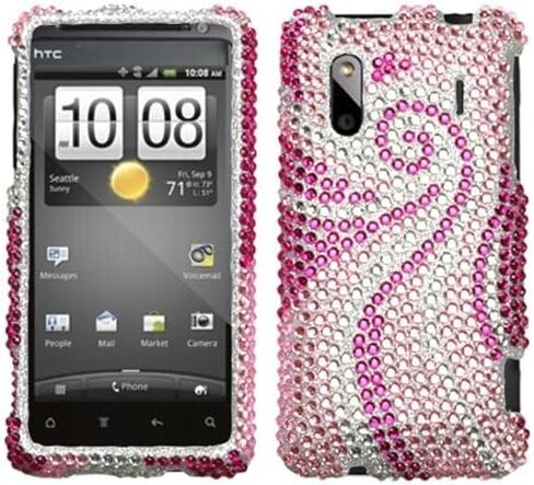 Asmyna HTCHERO4GHPCDM204NP Dazzling Luxurious Bling Case for HTC EVO Design 4G/Hero S - 1 Pack - Retail Packaging - Colorful Zebra in Saudi Arabia